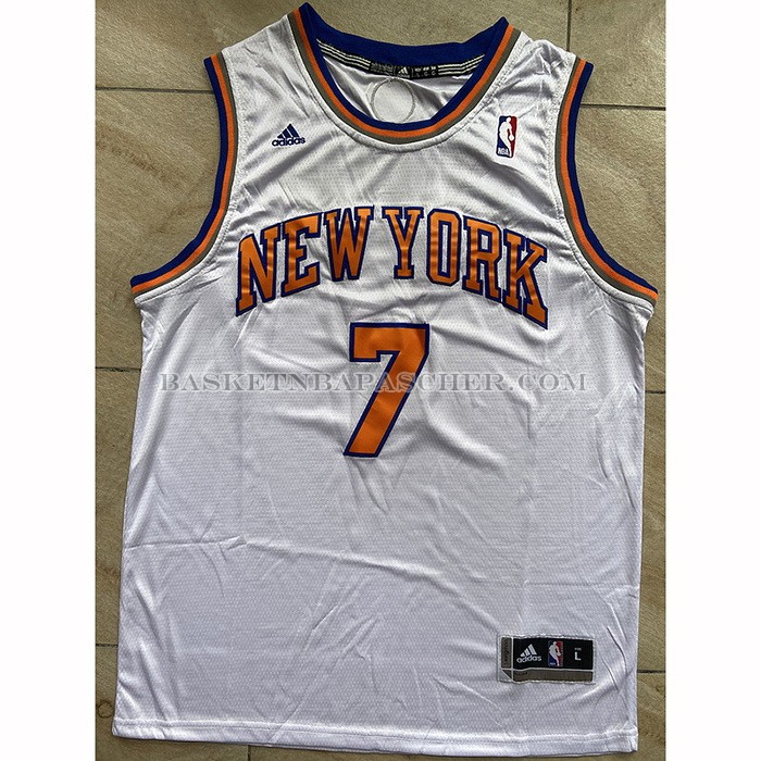 Maillot New York Knicks Carmelo Anthony NO 7 Blanc